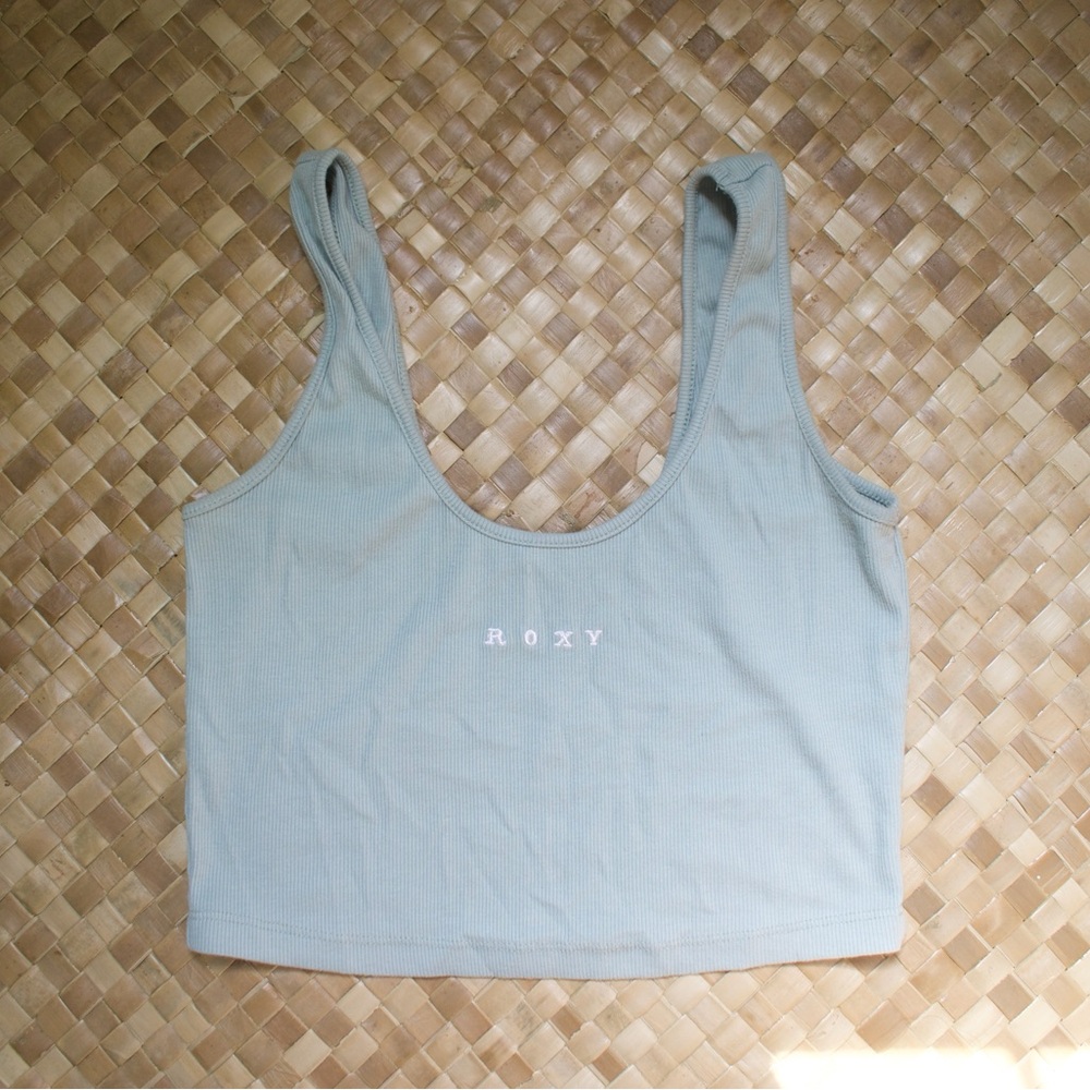 Roxy Light Blue Cropped Tank